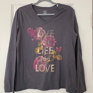 “Live the life you love” long sleeve T-shi…